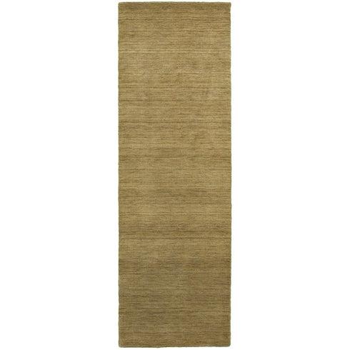 8' X 10' Gold Wool Hand Tufted Area Rug