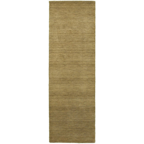 8' X 10' Gold Wool Hand Tufted Area Rug
