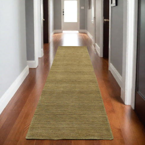 8' X 10' Gold Wool Hand Tufted Area Rug