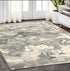 8' X 10' Gray And Charcoal Wool Abstract Hand Tufted Area Rug