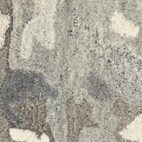 8' X 10' Gray And Charcoal Wool Abstract Hand Tufted Area Rug