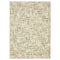 8' X 11' Ivory And Brown Abstract Area Rug