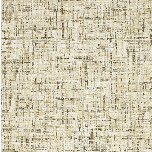 8' X 11' Ivory And Brown Abstract Area Rug