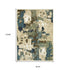 8' X 11' Beige Brown And Blue Abstract Area Rug