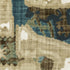 8' X 11' Beige Brown And Blue Abstract Area Rug