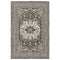 8' X 11' Gray And Ivory Oriental Area Rug