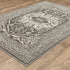 8' X 11' Gray And Ivory Oriental Area Rug