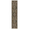 8' Brown Gray And Tan Oriental Runner Rug