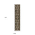 8' Brown Gray And Tan Oriental Runner Rug
