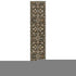 8' Brown Gray And Tan Oriental Runner Rug