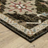 8' Brown Gray And Tan Oriental Runner Rug