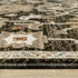 8' Brown Gray And Tan Oriental Runner Rug