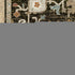 8' Brown Gray And Tan Oriental Runner Rug