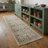 8' X 11' Ivory And Gold Oriental Area Rug