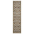 8' X 11' Ivory And Gold Oriental Area Rug