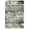8' X 11' Ivory And Gray Abstract Area Rug