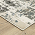 8' X 11' Ivory And Gray Abstract Area Rug