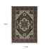8' X 11' Navy Blue Medallion Area Rug With Fringe