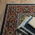 8' X 11' Navy Blue Medallion Area Rug With Fringe