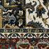 8' X 11' Navy Blue Medallion Area Rug With Fringe