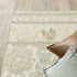 8' X 10' Sand Wool Floral Hand Tufted Area Rug