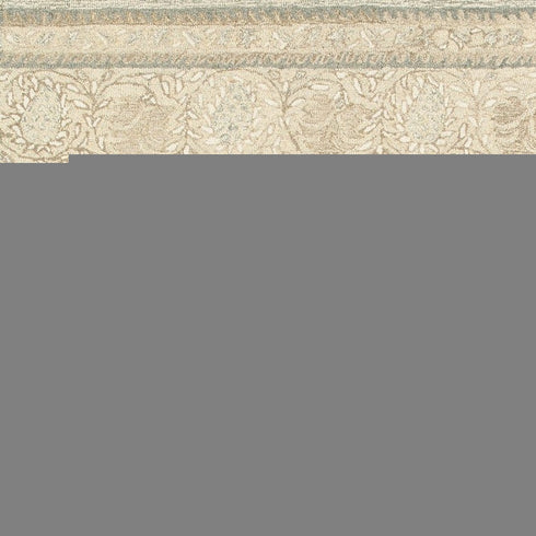 8' X 10' Sand Wool Floral Hand Tufted Area Rug