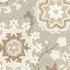 8' X 10' Gray And Sand Wool Floral Hand Tufted Area Rug