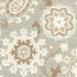 8' X 10' Gray And Sand Wool Floral Hand Tufted Area Rug