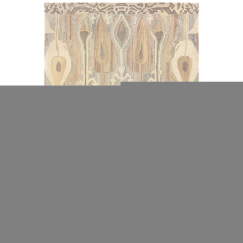 8' X 10' Gray And Beige Wool Abstract Hand Tufted Area Rug
