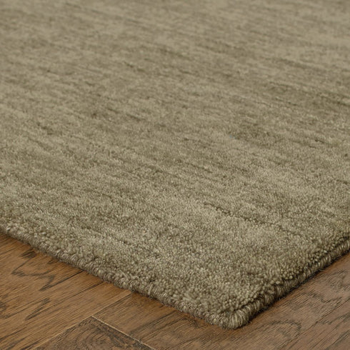 8' X 10' Gray Wool Hand Tufted Area Rug