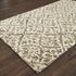 8' X 10' Brown And Ivory Wool Floral Hand Tufted Area Rug