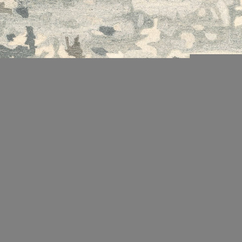 8' X 10' Gray And Charcoal Wool Abstract Hand Tufted Area Rug