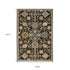 8' Brown Gray And Tan Oriental Runner Rug