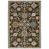 8' Brown Gray And Tan Oriental Runner Rug