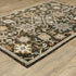 8' Brown Gray And Tan Oriental Runner Rug