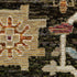 8' Brown Gray And Tan Oriental Runner Rug