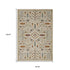8' X 11' Ivory And Gold Oriental Area Rug
