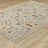 8' X 11' Ivory And Gold Oriental Area Rug
