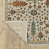 8' X 11' Ivory And Gold Oriental Area Rug