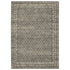 8' X 11' Gray And Beige Diamond Area Rug With Fringe