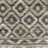 8' X 11' Gray And Beige Diamond Area Rug With Fringe