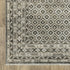 8' X 11' Gray And Beige Diamond Area Rug With Fringe