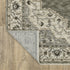 8' X 11' Gray And Beige Medallion Area Rug With Fringe