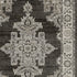 8' X 11' Gray And Beige Medallion Area Rug With Fringe