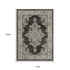 8' X 11' Gray And Beige Medallion Area Rug With Fringe