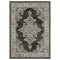 8' X 11' Gray And Beige Medallion Area Rug With Fringe