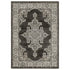 8' X 11' Gray And Beige Medallion Area Rug With Fringe