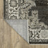 8' X 11' Gray And Beige Medallion Area Rug With Fringe