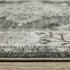 8' X 11' Gray And Beige Medallion Area Rug With Fringe