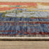 8' X 11' Pink Red And Yellow Abstract Area Rug With Fringe